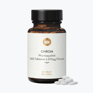 Піколінат Хрому у формі таблеток | Chromium Picolinate 200 µg від Sunday Natural 365 таблеток