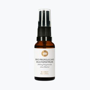Органічна настойка прополісу від Sunday Natural | Bio Propolis Multispektrum Ohne Alkohol | 20 ml