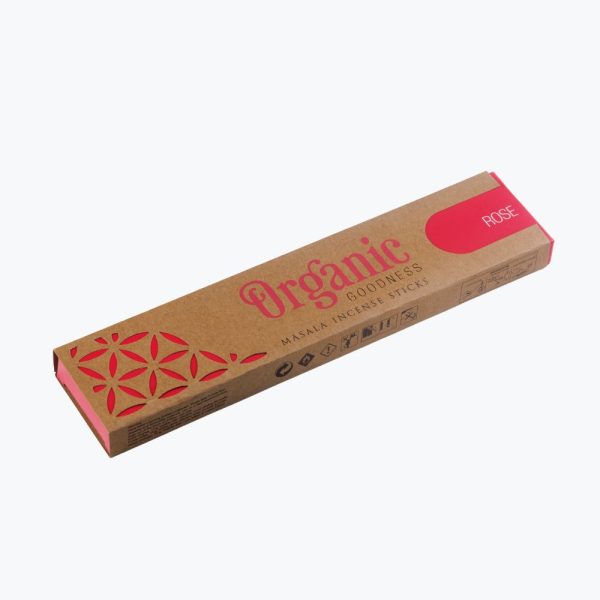 Ароматичні палички Троянда | Organic Goodness Masala Rose | 15 g