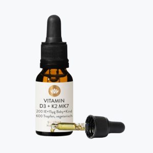 Д3 для детей з К2 | D3 200 МО + K2 15 мкг від Sunday Natural | Vitamin D3 + K2 TROPFEN BABY & KIND 200IE + 15mg | 20 ml