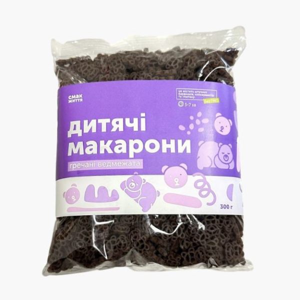 Гречані Макарони для детей Ведмежата від Смак Життя – безглютенова користь для детей