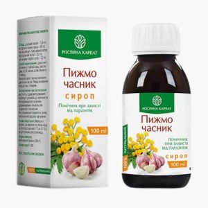 Сироп Пижмо Часник від Рослина Карпат – натуральний препарат від паразитів