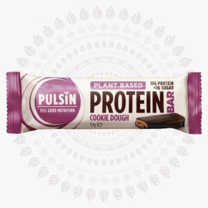 Корисні батончики Pulsin | Протеїновий батончик зі смаком печива, Pulsin, 57 гр