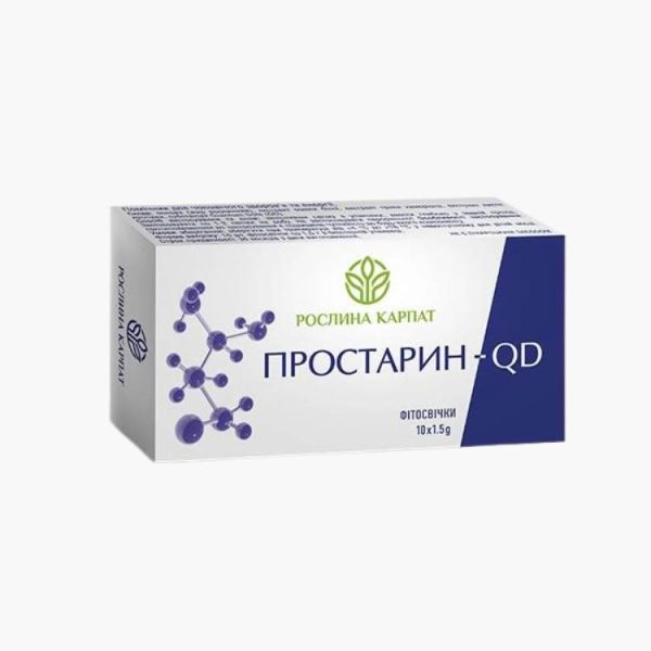 Фитосвечи Простарин QD від Растение Карпат – підтримка простати та статевої системи