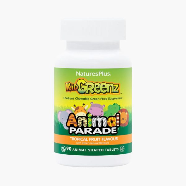 Вітамінний комплекс для детей | NaturesPlus Animal Parade Kid Greenz Tropical Fruit | 90 таблеток