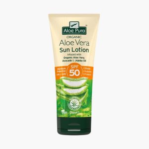 Органічний сонцезахисний крем — надійний захист для всієї родини | Organic Aloe Vera Sun Lotion SPF50 | 200ml