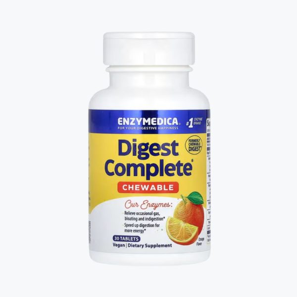 Enzymedica Chewable Digest Complete Orange — жувальні ферменти для покращення травлення