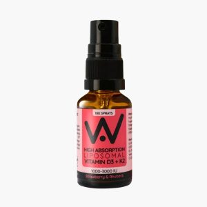 Ліпосомальний спрей д3 к2 зі смаком полуниці та ревеню Well.Actually | Liposomal Vitamin D3 & K2 Oral Spray | 180 sprays