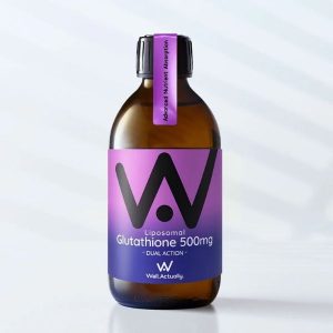 Ліпосомальний глутатіон 500 мг с ароматом чорниці Well.Actually | Liposomal Glutathione Liquid 500mg Blueberry Flavour | 150 мл