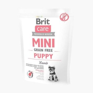 Сухий корм Brit care puppy повнораціонний корм для цуценят та лактуючих собак з ягнятиною | 400г