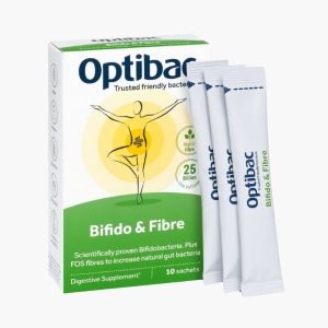 Пробіотик з біфідобактеріями та харчовими волокнами від Optibac | Optibac Bifido and Fibre | 10 саше