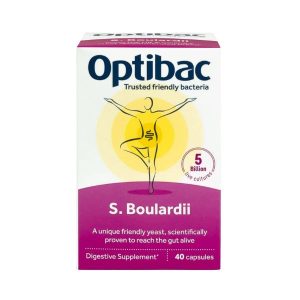 Пробіотик Saccharomyces Boulardii від Optibac | Optibac Saccharomyces Boulardii | 16, 40, 80 капсул